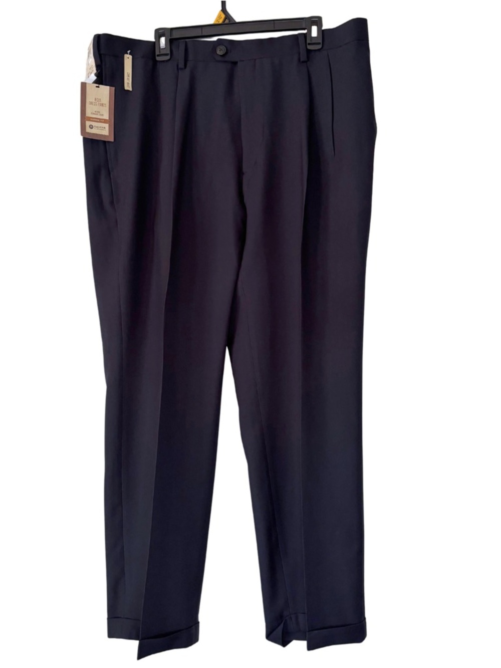 Haggar Repreve Stria Navy Blue Classic Fit eclo Dress Pants Size 40X30
